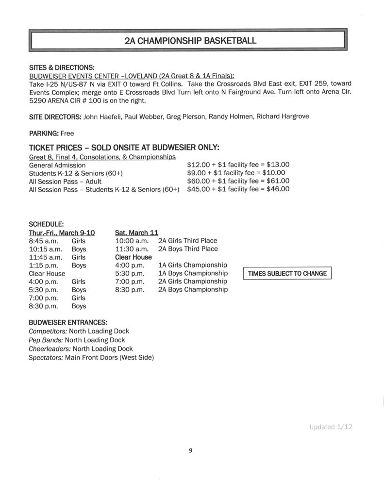 2A Championship Basketball
